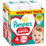 Scutece marimea 4, 9-15 kg Pampers Pants 3 pachete 144 bucati