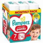 Scutece marimea 7, 15+ kg Pampers Pants 3 pachete 96 bucati