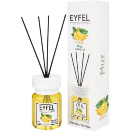 Odorizant camera cu betisoare Banana Eyfel 120 ml