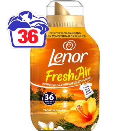 Balsam rufe lichid Tropical Sunset Fresh Air Lenor 504 ml 36 spalari