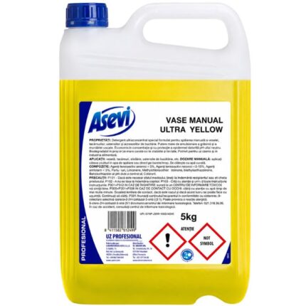 Detergent vase manual Yellow Asevi Professional 5L