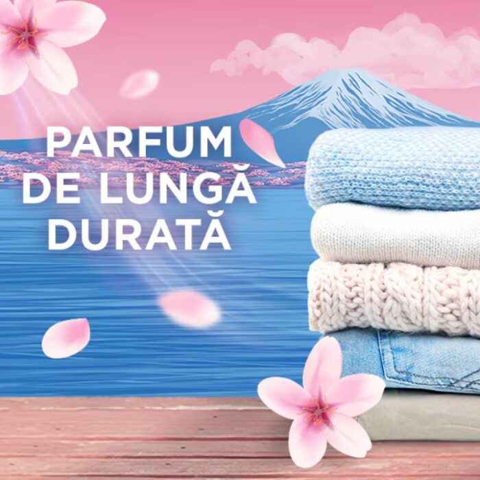 Balsam rufe lichid Japanese Blossom Lenor 1827 ml 87 spalari - imagine 7