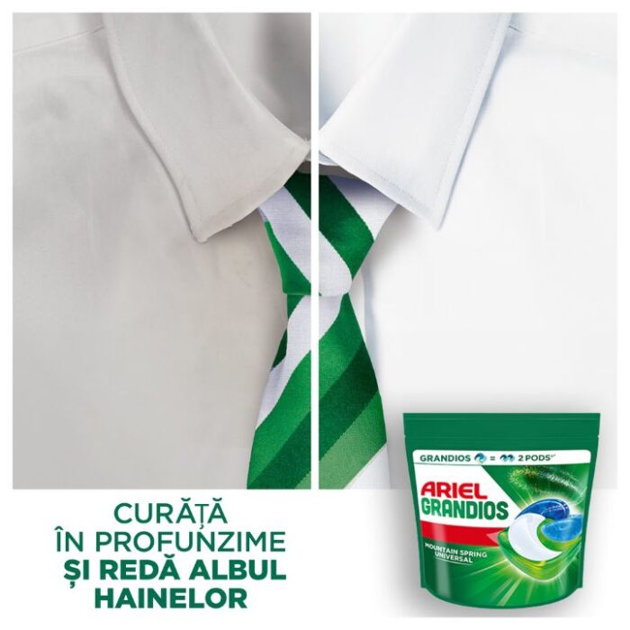 Detergent rufe capsule Mountain Spring Ariel Grandios 40 capsule / punga - imagine 7