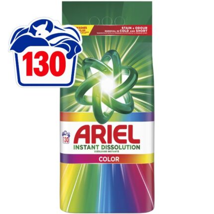 Detergent rufe pudra automat Color Ariel 8.45 kg 130 spalari