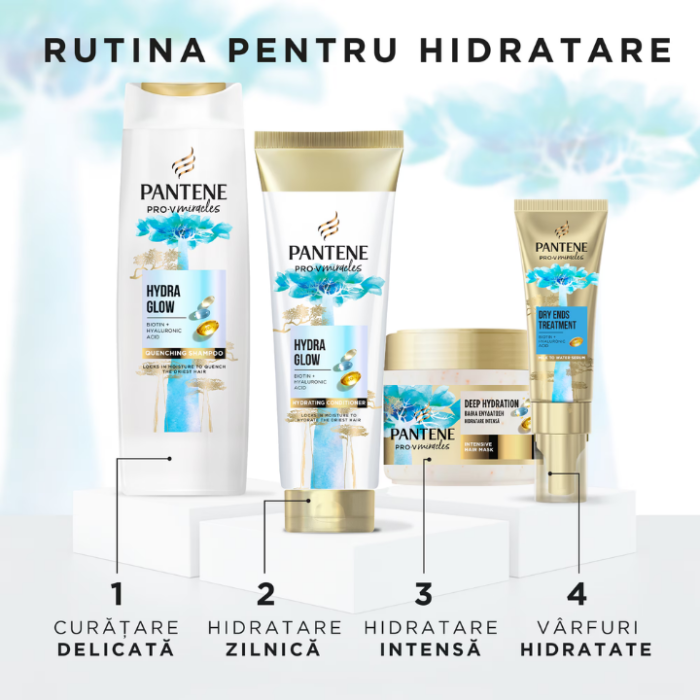 Masca par hidratanta cu biotina Pro-V Miracles Pantene 300 ml - imagine 2