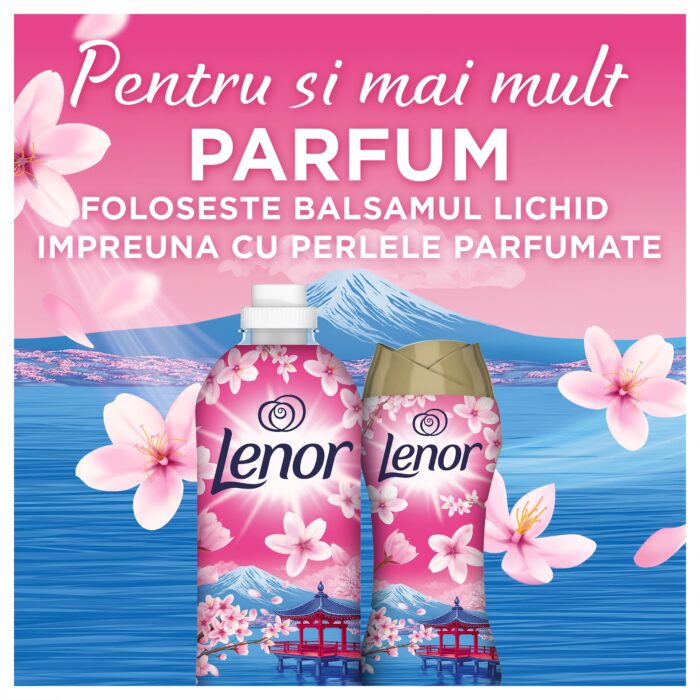 Perle parfumate Japanese Blossom Lenor 195g - imagine 2