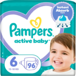 Scutece marimea 6, 13-18 kg Pampers Active Baby 96 buc / pachet